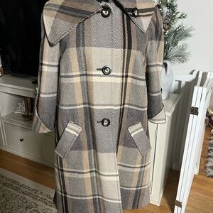 Marks & Spencer Plaid Swing Coat
